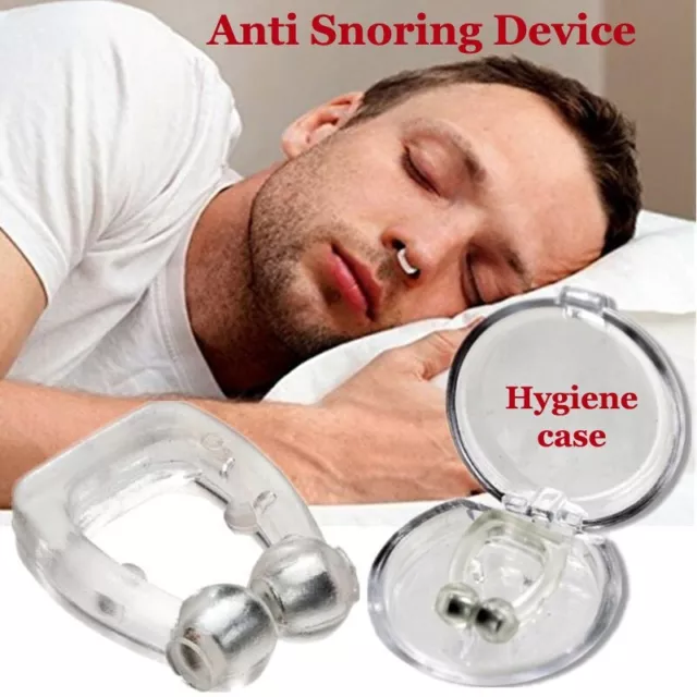 Magnetic Anti Snoring Nasal Dilator Stop Snore nose clip with Hygiene Case