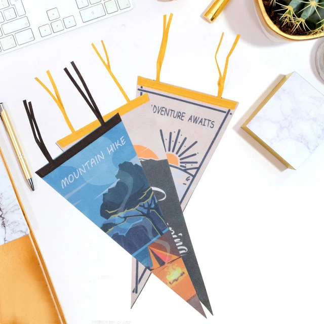 12 Pcs Drapeau De Camp Extérieur Déco Extérieur Équipement De Camping