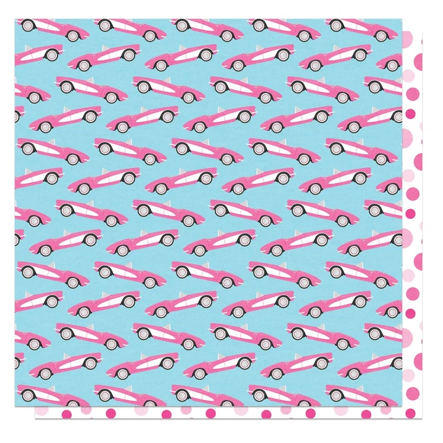 25er-Pack Fashion Dreams doppelseitiger Karton 12""x12""-Vroom FADR12-4321