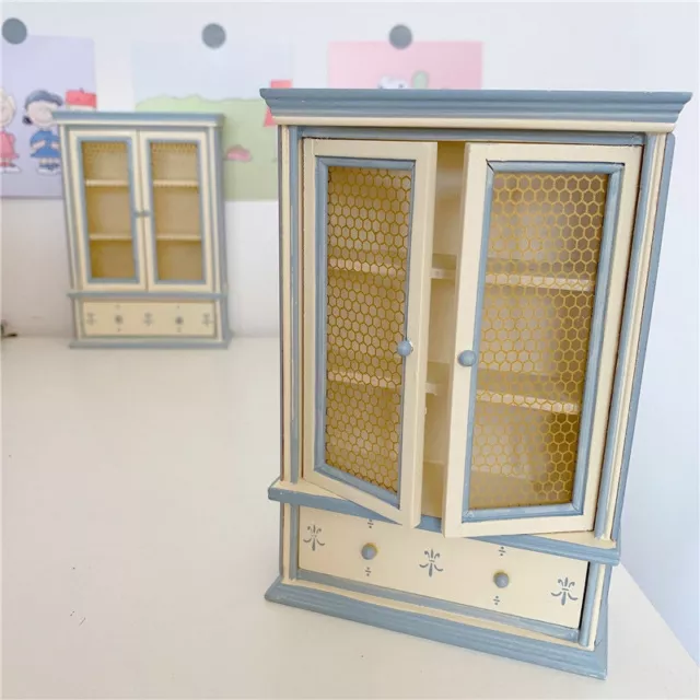 1:12TH Scale Dolls House Miniature Food Cabinet Cupboard Dining Room Furniture