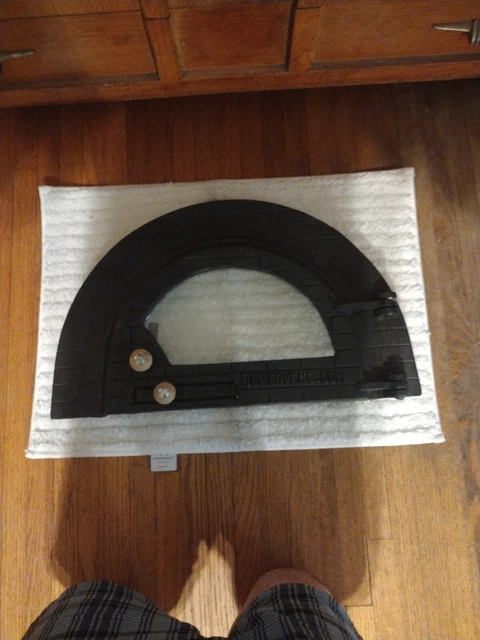 Domeovens.com Cast Iron Glass Pizza Oven Door -  DIY Wood fired Pizza Ovens