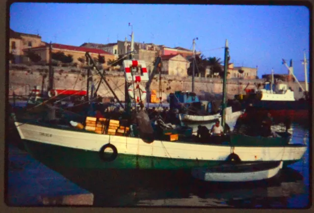 1968 35mm Colour Slide Kodachrome Transparency Travel Boat Maritime  Italy