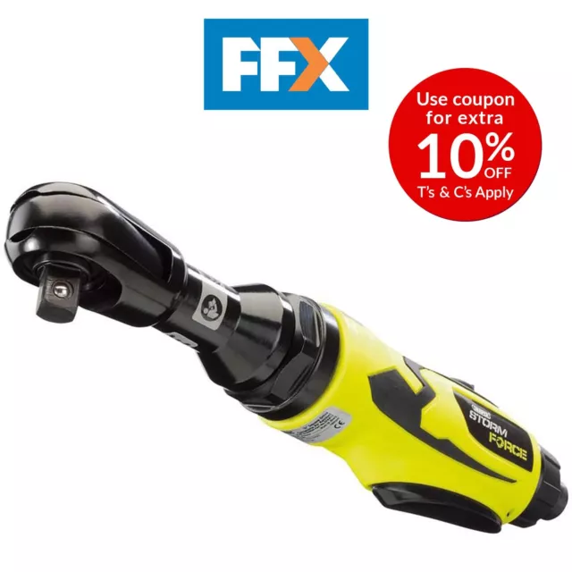 Draper 65034 Storm Force Air Ratchet with Composite Body 1/2 Inch Square Drive