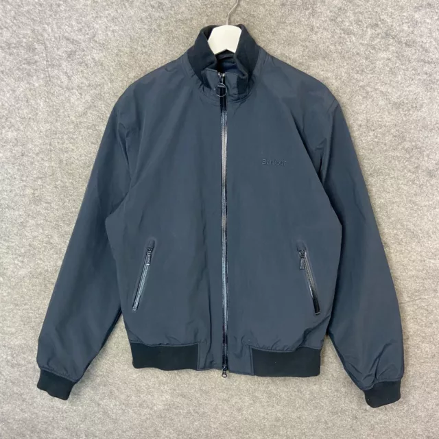 BARBOUR JACKET MENS Medium Blue Nimbus Bomber Coat Waterproof