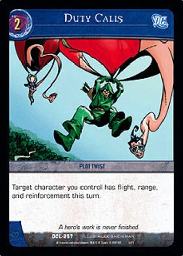 VS System: Duty Calls [Played] DC Comics Legends TCG CCG Classic Marvel DC DH Da