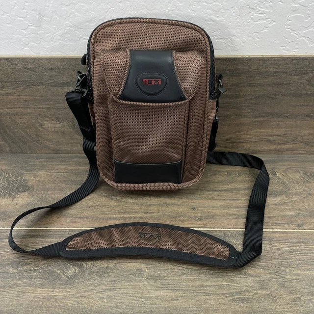 Tumi T2 Organizer Bronze Ballistic Nylon Crossbody Bag