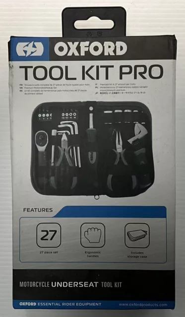 Oxford Motorcycle Pro Tool Kit - Black