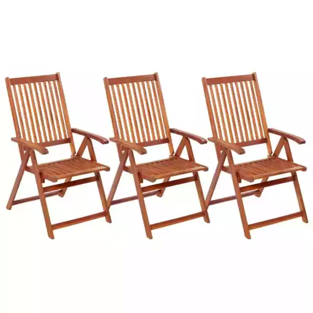 2/4x Solid Acacia Wood Folding Garden Chairs Outdoor Seating Furniture vidaXL