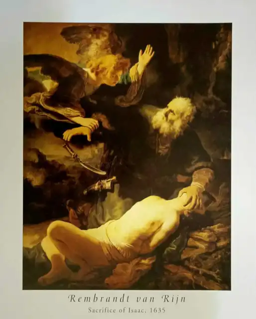 Rembrandt  Sacrifice Of Isaac ,    Art Print  19.68 By 15.74 Inches