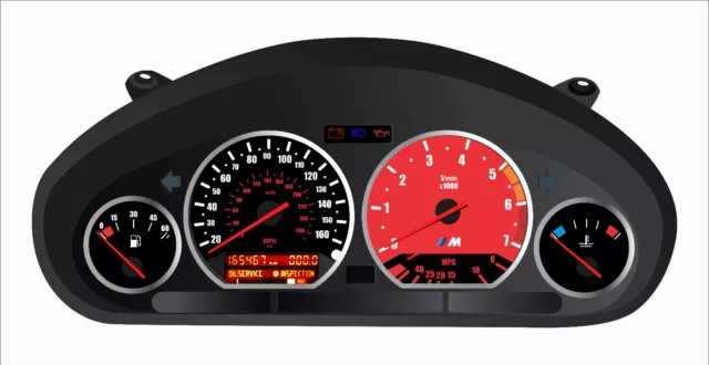 New Design BMW e36 Instrument Cluster Replacement, MPH and KM/H are avaliable