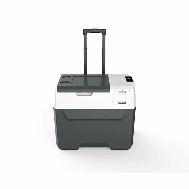 Kühlbox Gefrierbox 50 Liter tragbar 12/24V Kühl-/Gefrierschrank mit Rollen mobil Kühlbox Gefrierbox 50 Liter tragbar 12/24V Kühl-/Gefrierschrank mit Rollen mobil