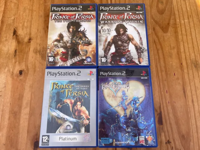 4x PlayStation 2 Game Bundle - Prince of Persia and Kingdom Hearts