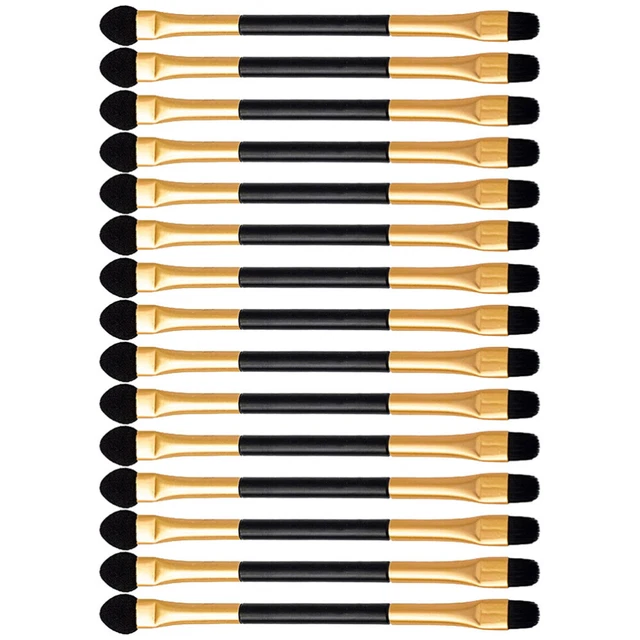 15 pcs Doppelköpfige Lidschattenbürsten Kosmetische Augenbürsten Lidschatten 3