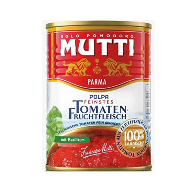 Polpa di pomodoro mamma polpa finemente tritata con basilico 400g