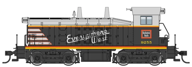 10653 Walthers EMD SW7 - Standard DC Chicago, Burlington & Qunicy #9249