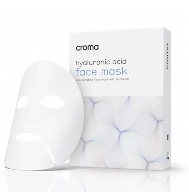 Croma® Hyaluronic Acid Face Mask 8 Masken Anti-Aging Falten Feuchtigkeit