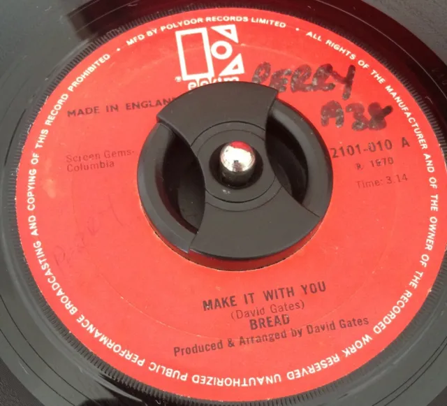 7” Bread Make It With You 1970