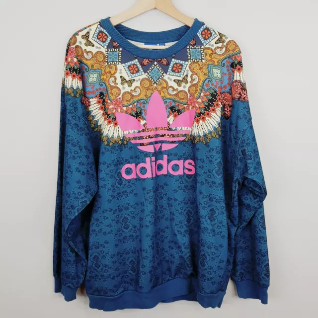 ADIDAS X FARM RIO Womens Size 18 or US 14 Butterfly Borbomix Sweatshirt Jumper