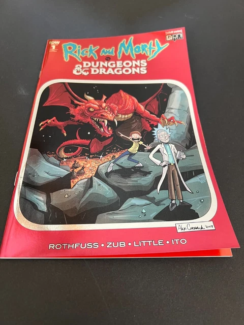 Rick and Morty vs. Dungeons & Dragons #1 Red Foil KRS Exclusive Variant 2018 VF