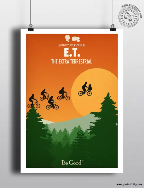 E.T Extra Terrestrial- Minimalist Art Movie Poster Minimal Print Posteritty