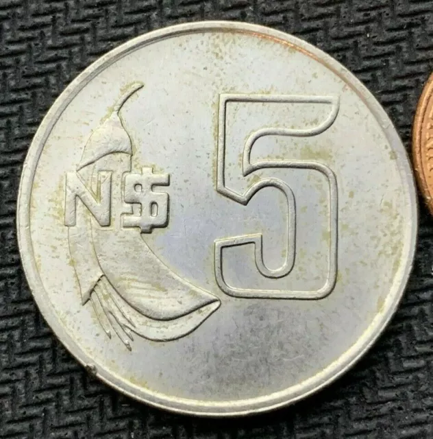 1980 Uruguay 5 Nuevo Peso Coin UNC       #B928