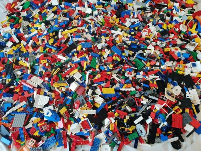 1kg-1000g Genuine LEGO Bundle Mixed Bricks Parts Pieces. Job Lot 