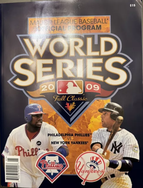 2009 World Series Official Program Philadelphia Phillies Vs NY Yankees