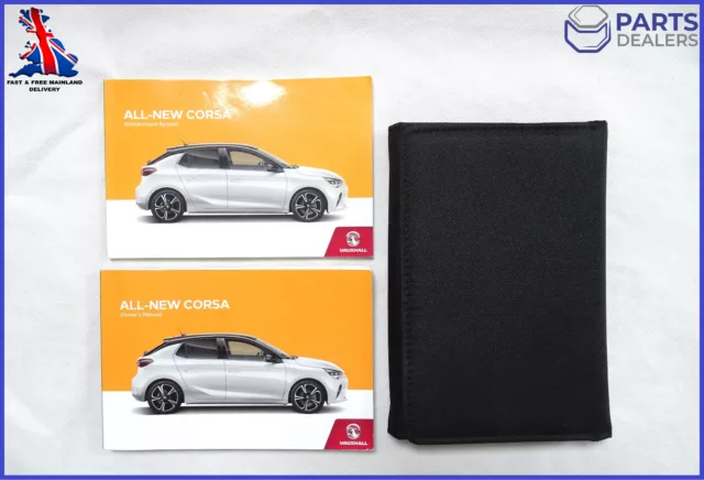 Genuine Vauxhall Opel Corsa F 2019-2023 Owners Manual Handbook Navi Wallet Pack