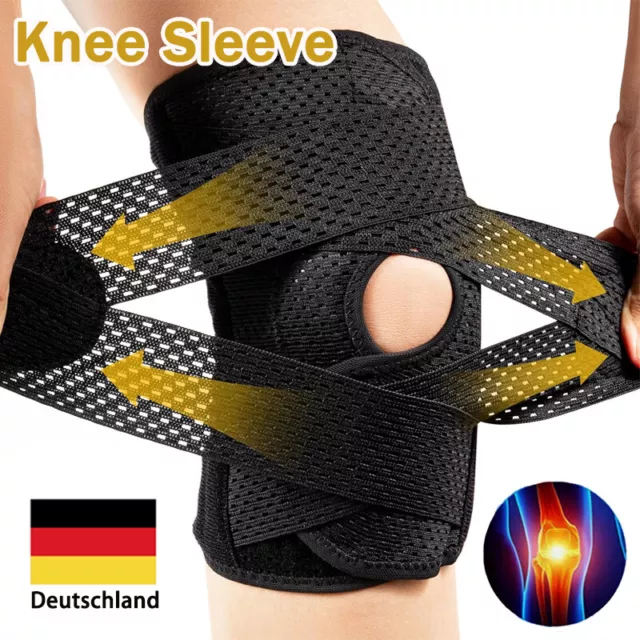 Kniebandage Stabilisatoren Kniestütze Gurt Arthritis Orthopädische Meniskus DE