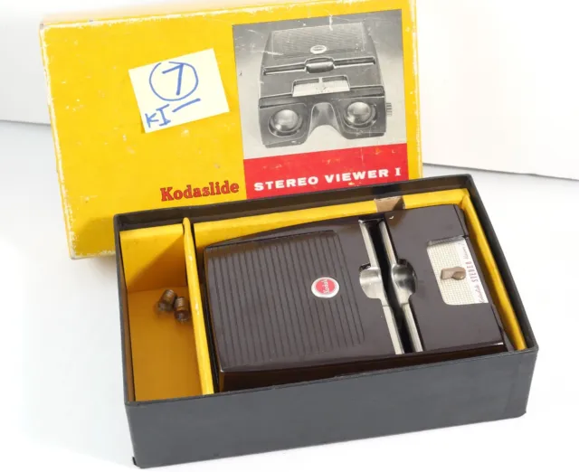 Kodak Kodaslide I Stereo Realist 3D slide viewer SERVICED by DrT - LED bulb #7