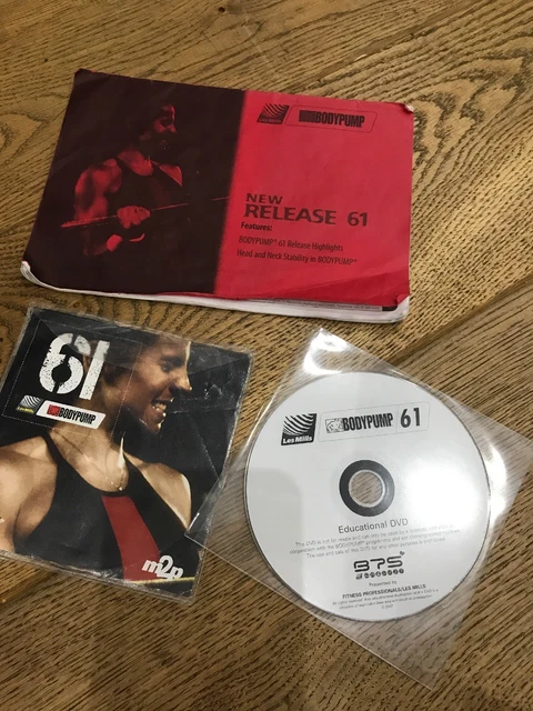 LES MILLS BODY Pump 61 Instructor Kit - DVD and CD - Good