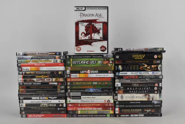 Job Lot of Various Games PlayStation 2, PC CD-ROM, PC-DVD & More.