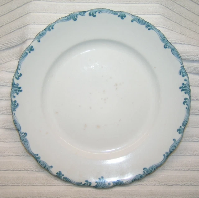 RR/BS Union Pacific Railroad China Dinner Plate in the Harriman Blue Pattern