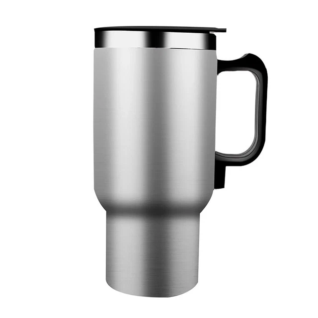 12V 500ml Electric Car Kettle Heating Cup Coffee Mug Travel Bottle Sealed Lid