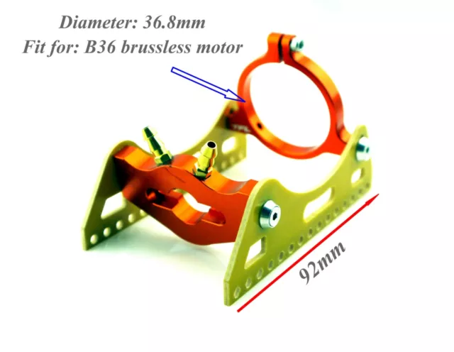 B36 540 Water Cool Brushless Motor Mount With Clamp for RC Model Boat