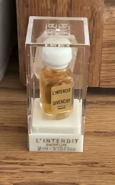 Vintage GIVENCHY L'interdit Eau de Parfum with Display BOX Perfume 2 ml Exc