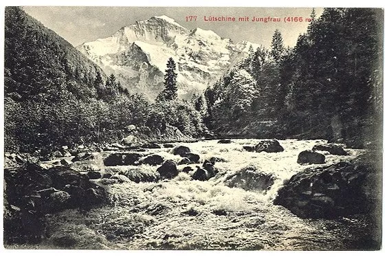 CPA Suisse Mittelland Lütschine mit Jungfrau