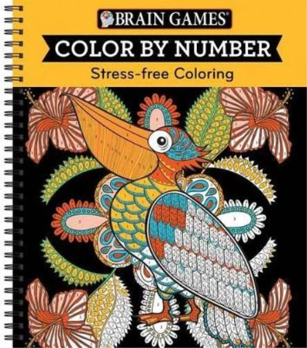 BRAIN GAMES - Color by Number: Stress-Free Coloring (Encuadernación de