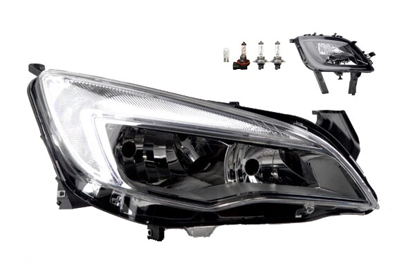 Jeu De Phares Avant Gauche + Droite Pour Opel Corsa C (07/2003–12/2009) – FF-H7/H7 Avec Clignotant Intégré