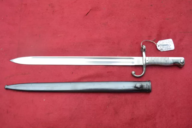 Argentine M1891 Mauser Bayonet, W.k.c. #R9896 & Blued Scabbard #R9896