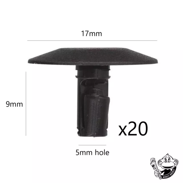 fits PEUGEOT 307 406 206 RUBBER WEATHERSTRIP DOOR & BOOT SEAL CLIPS - 699786