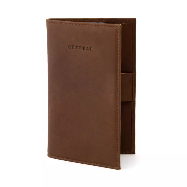 Hoxton Genuine Leather Golf Scorecard Holder with Pen Loop by Gryphen 3