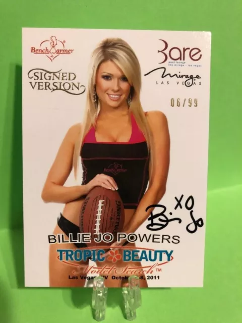 Benchwarmer 2011 Tropic Beauty Mirage Las Vegas Card 30 Billie Jo Powers 06/99