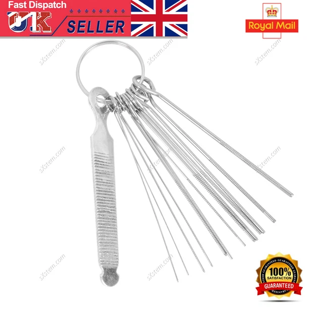 14Pcs Professional Guitar Nut Slotting File Kit Saw Rods Slot Filing Set Luthier