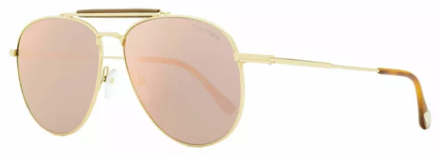 Tom Ford Pilot Sunglasses TF536 Sean 28Z Gold/Havana 60mm FT0536