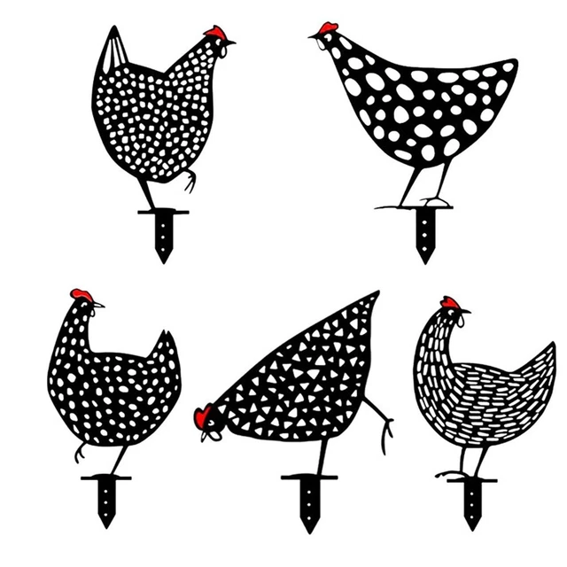 Chicken Yard Art Rooster Statue Decor Outdoor Yard Lawn Garden Gift Ornaments
