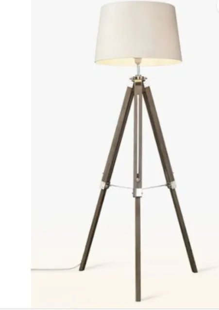 John Lewis Dome Floor Lamp, Brass