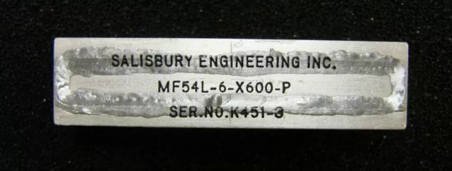 Salisbury Engineering MF54L-6-X600-P Lowpass Filter DC- 600MHz, DIP