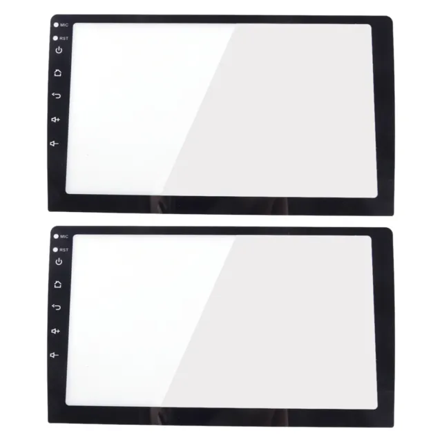 2pc 9inch Tempered Glass Screen Protector Film Fit For Car Radio GPS Player