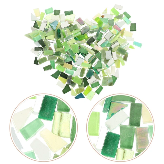 2 set uniche tessere di mosaico fai da te piastrelle di mosaico in vetro durevole Mos